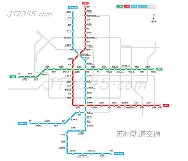 苏州地铁线路图